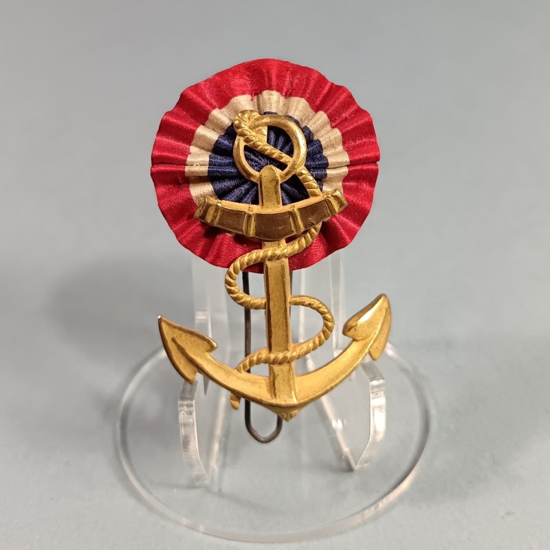ATTRIBUT OU ANCRE DE KEPI D'OFFICIERS ET ADJUDANTS MODELE 1886 OFFICIER DU TRES TROUPES COLONIALES ET DE MARINE